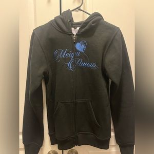 Blue double logo hoodie 1 of 1